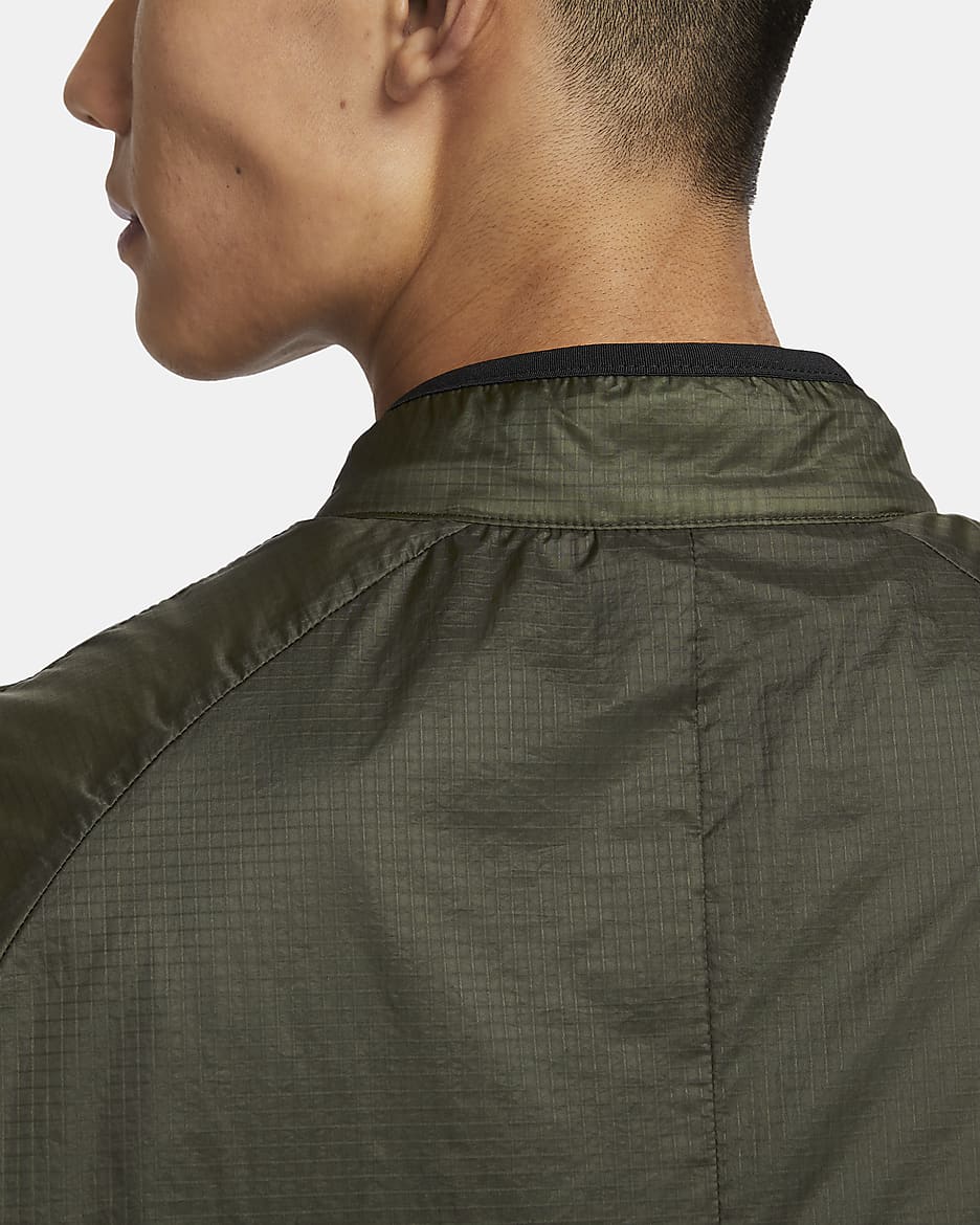 Veste ample isolante Nike Sportswear Tech Therma-FIT pour homme - Cargo Khaki/Noir