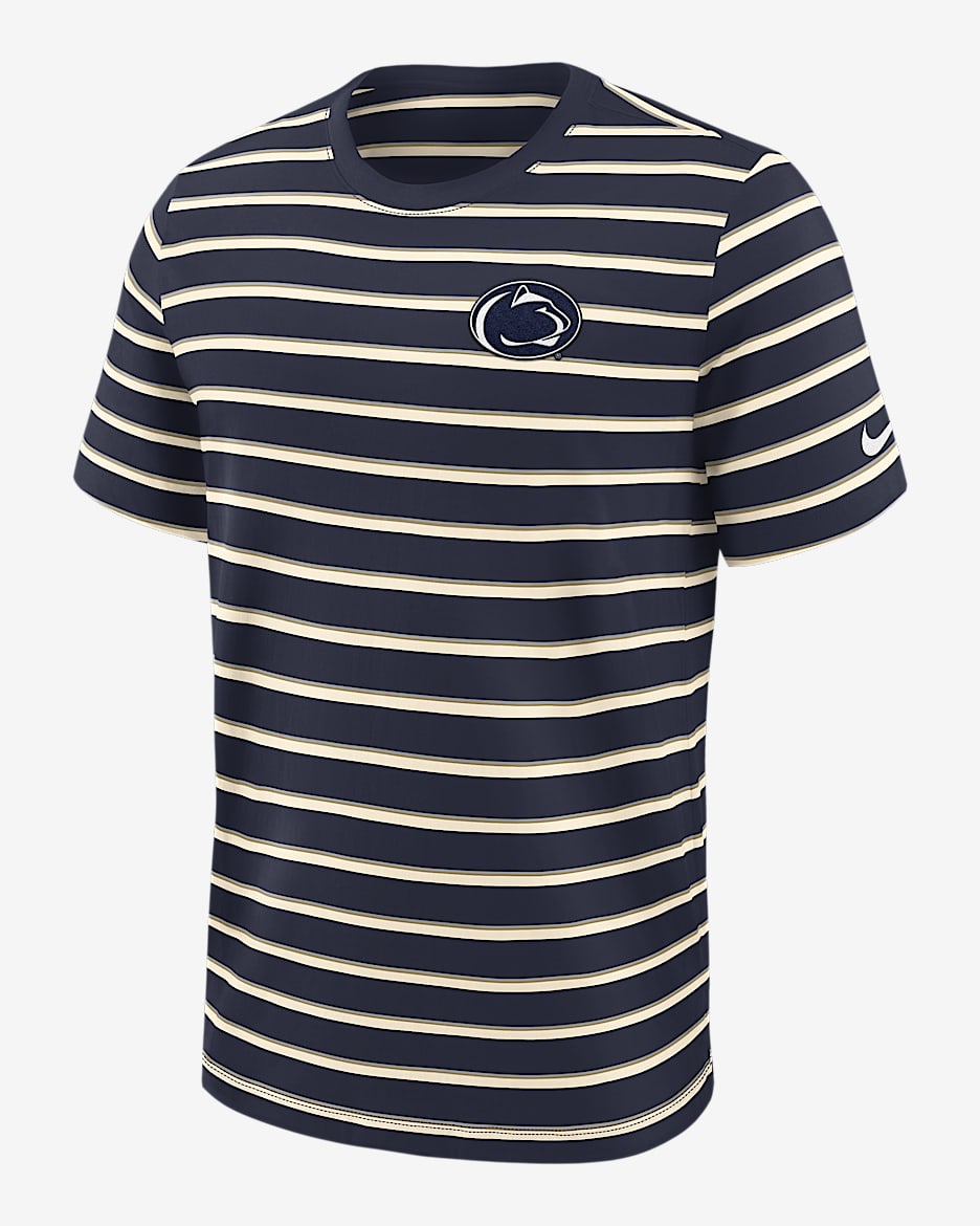 Penn State Athletic Prep Legacy Summit Stripe Men's Nike College T-Shirt - Navy