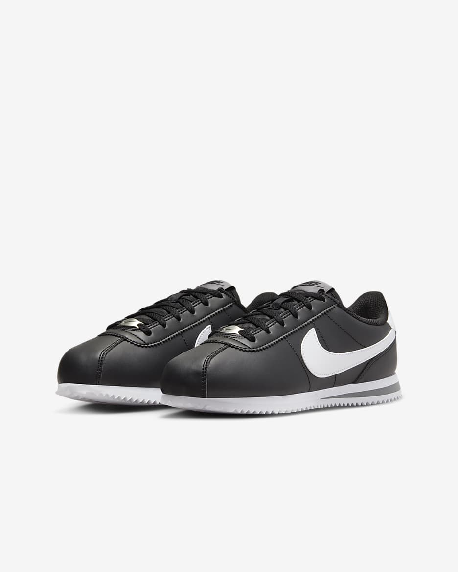 Nike Cortez Older Kids' Shoes - Black/Cool Grey/White