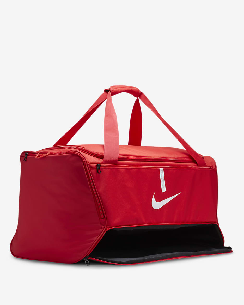 Nike Academy Team Football Duffel Bag (Large, 95L) - University Red/Black/White