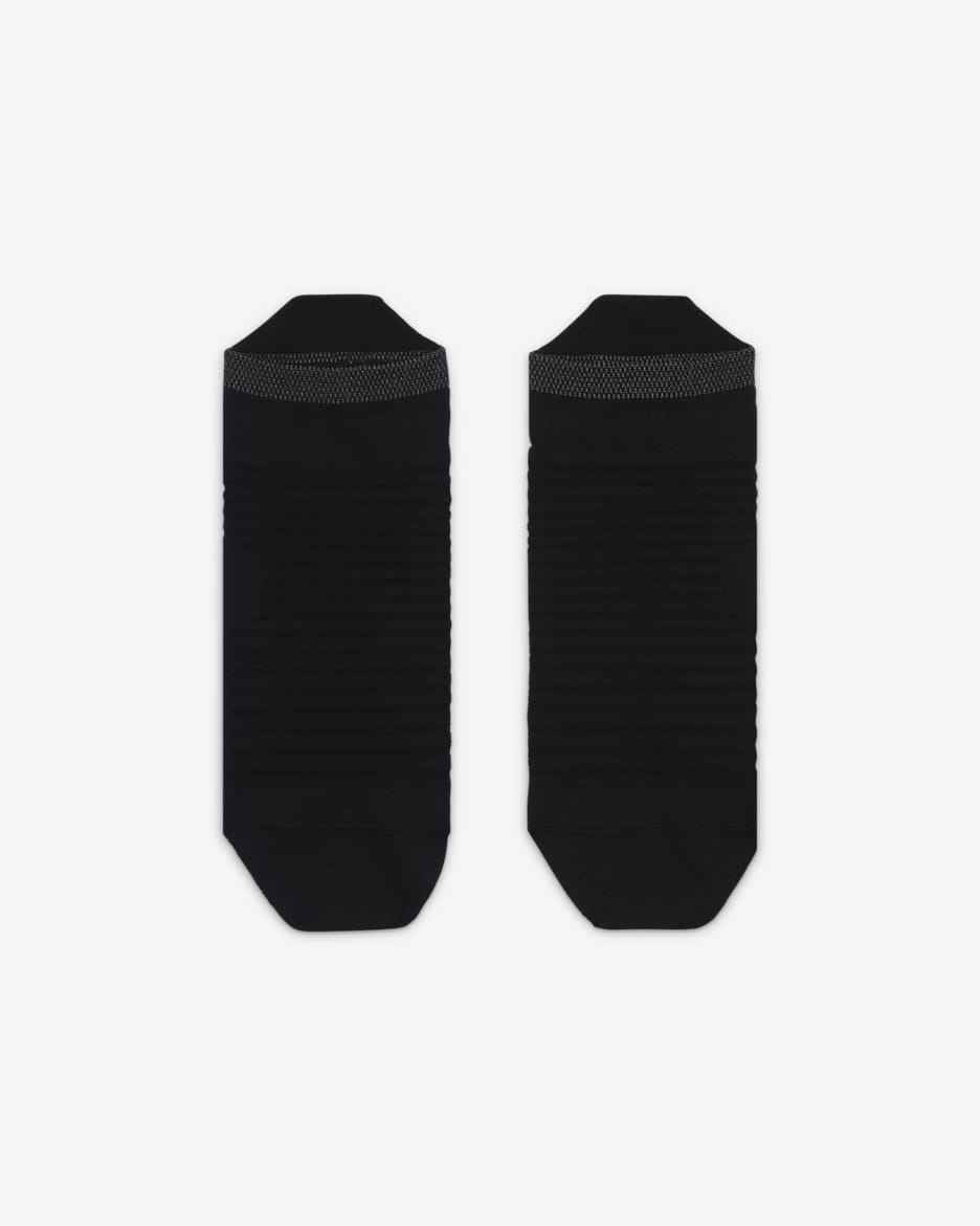 Nike Spark Lightweight No-Show Running Socks - Black/Reflect Silver