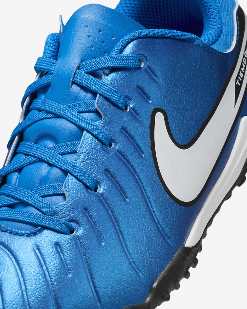 Nike Jr. Tiempo Legend 10 Academy lav fotballsko til grus/turf til små/store barn - Soar/Hvit