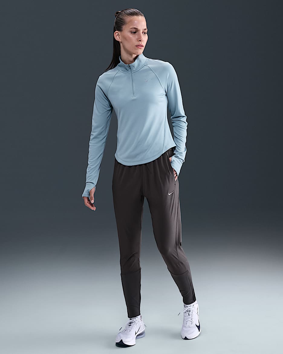 Nike Swft Dri-FIT Laufhose mit mittelhohem Bund (Damen) - Thunder Grey