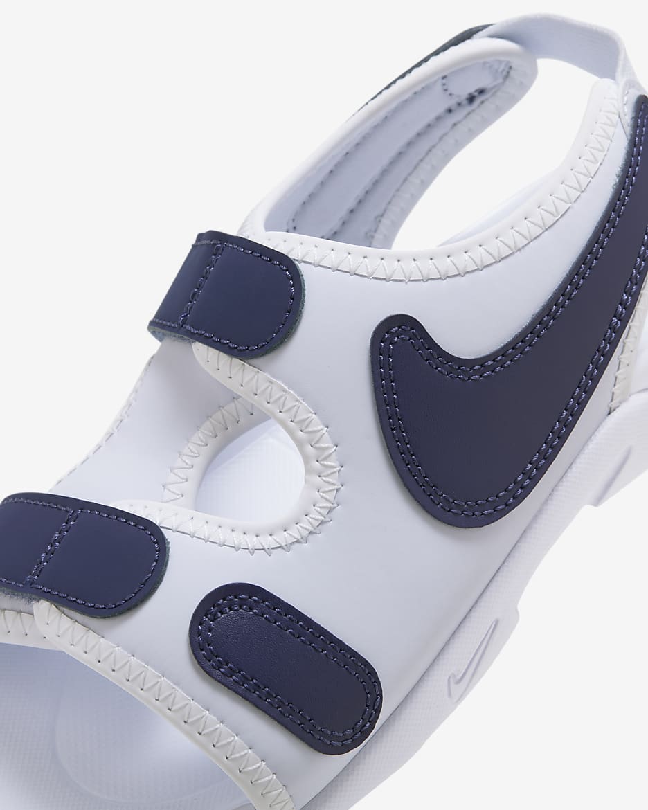 Nike Sunray Adjust 6 Older Kids' Slides - Football Grey/Summit White/White/Midnight Navy