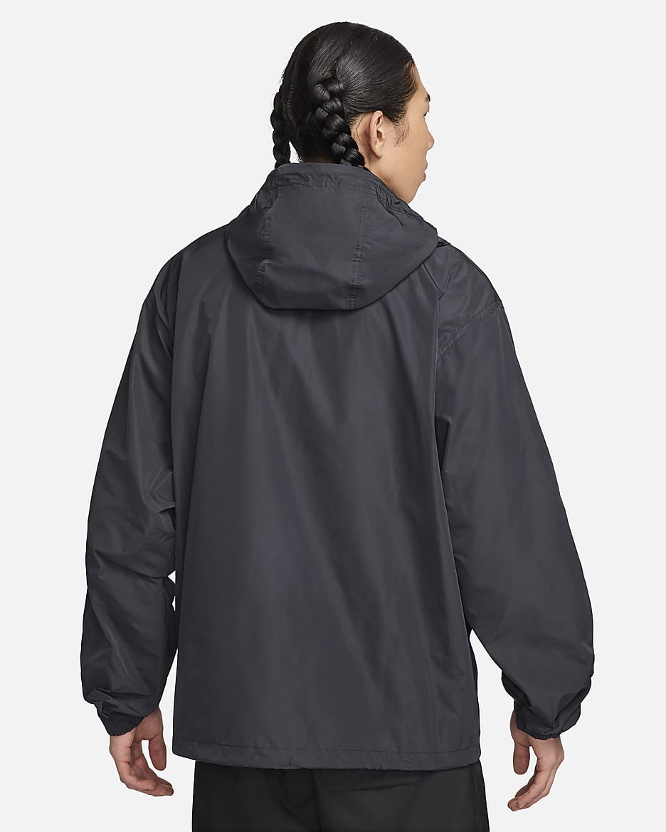 Nike Club Men's Marina Anorak - Black/White