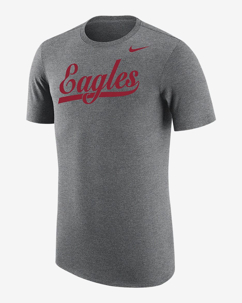 North Carolina Central Men's Nike College T-Shirt - Dark Grey Heather