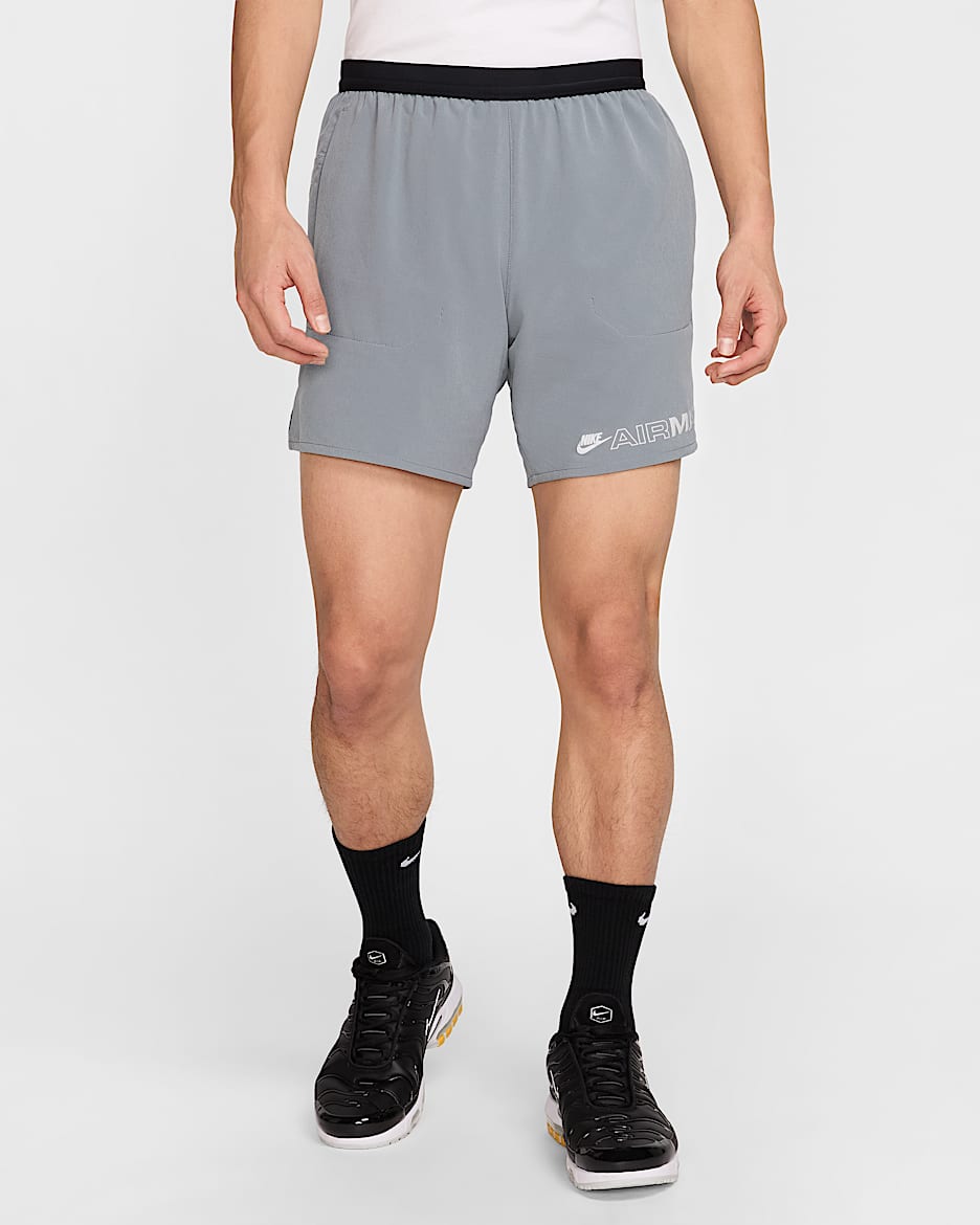 Nike Air Max geweven herenshorts - Cool Grey/Zwart