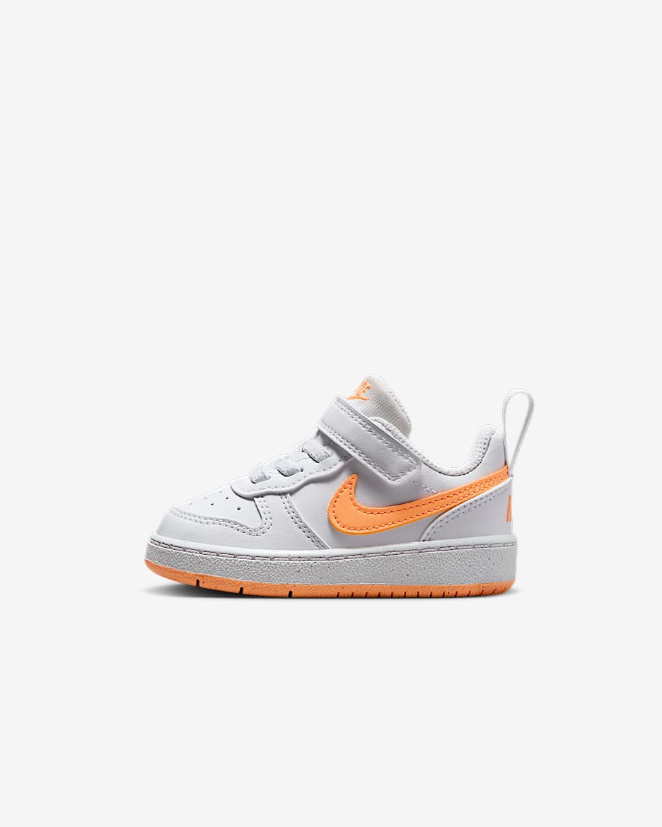 Nike Court Borough Low Recraft Baby/Toddler Shoes - White/White/Peach Cream