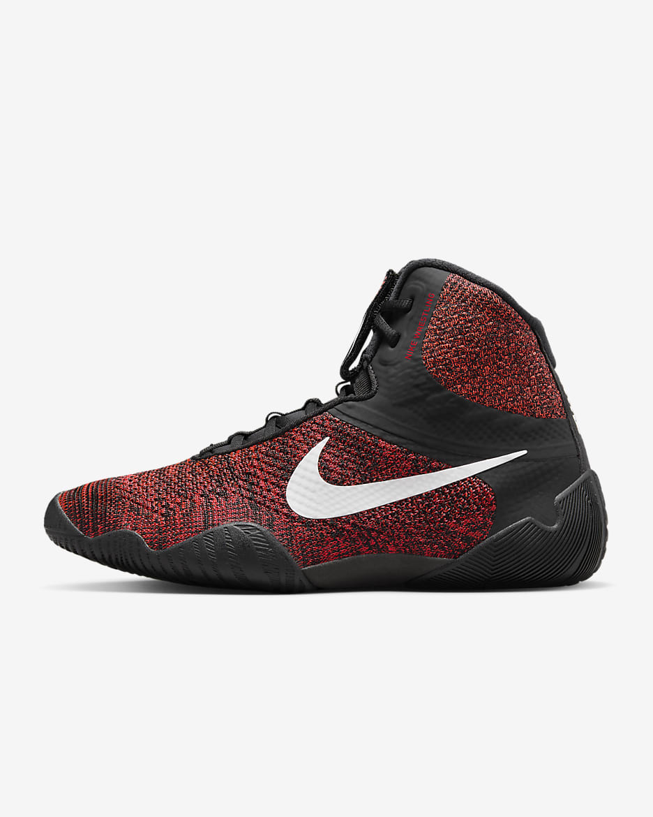 Tenis de lucha para hombre Nike Tawa - Negro/Rojo órbita/Carmesí brillante/Blanco