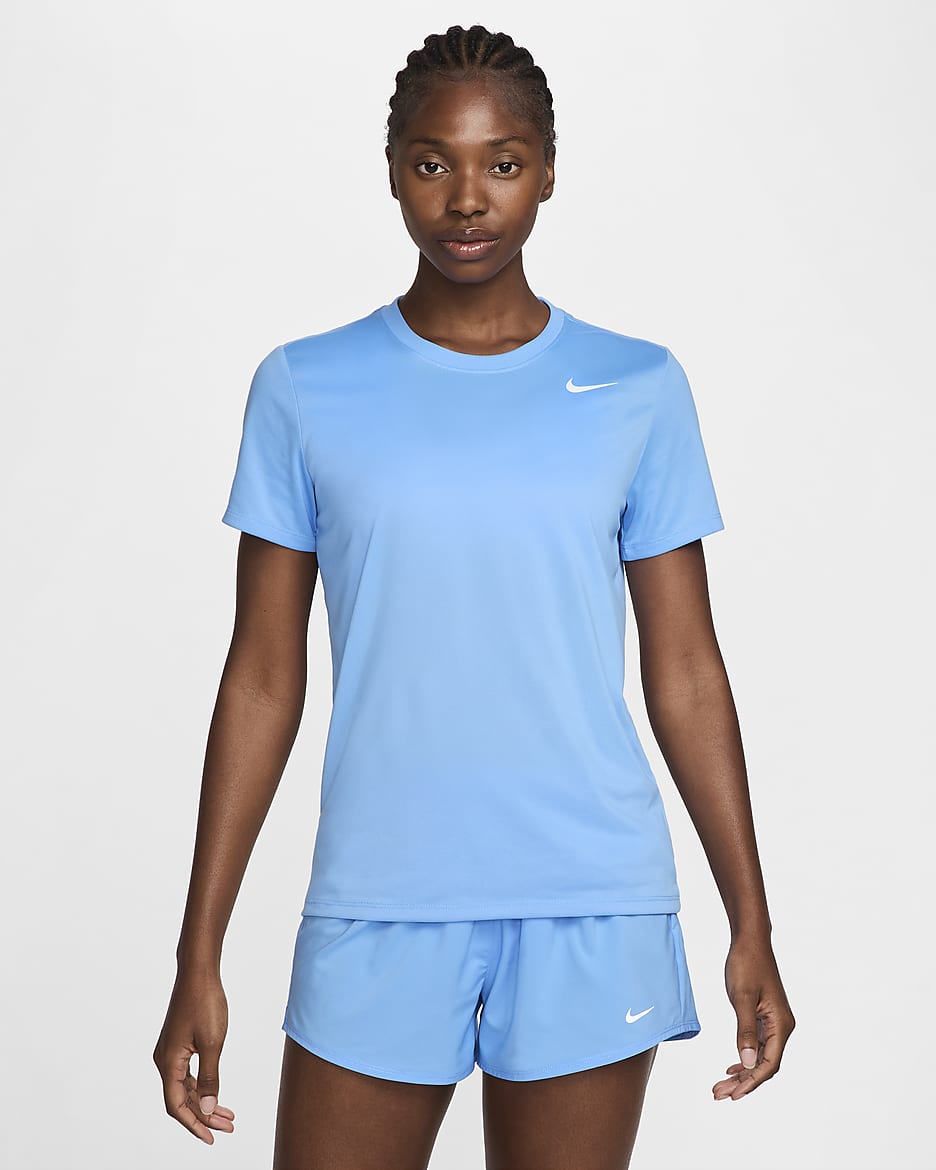 Nike Dri-FIT Women's T-Shirt - University Blue/White