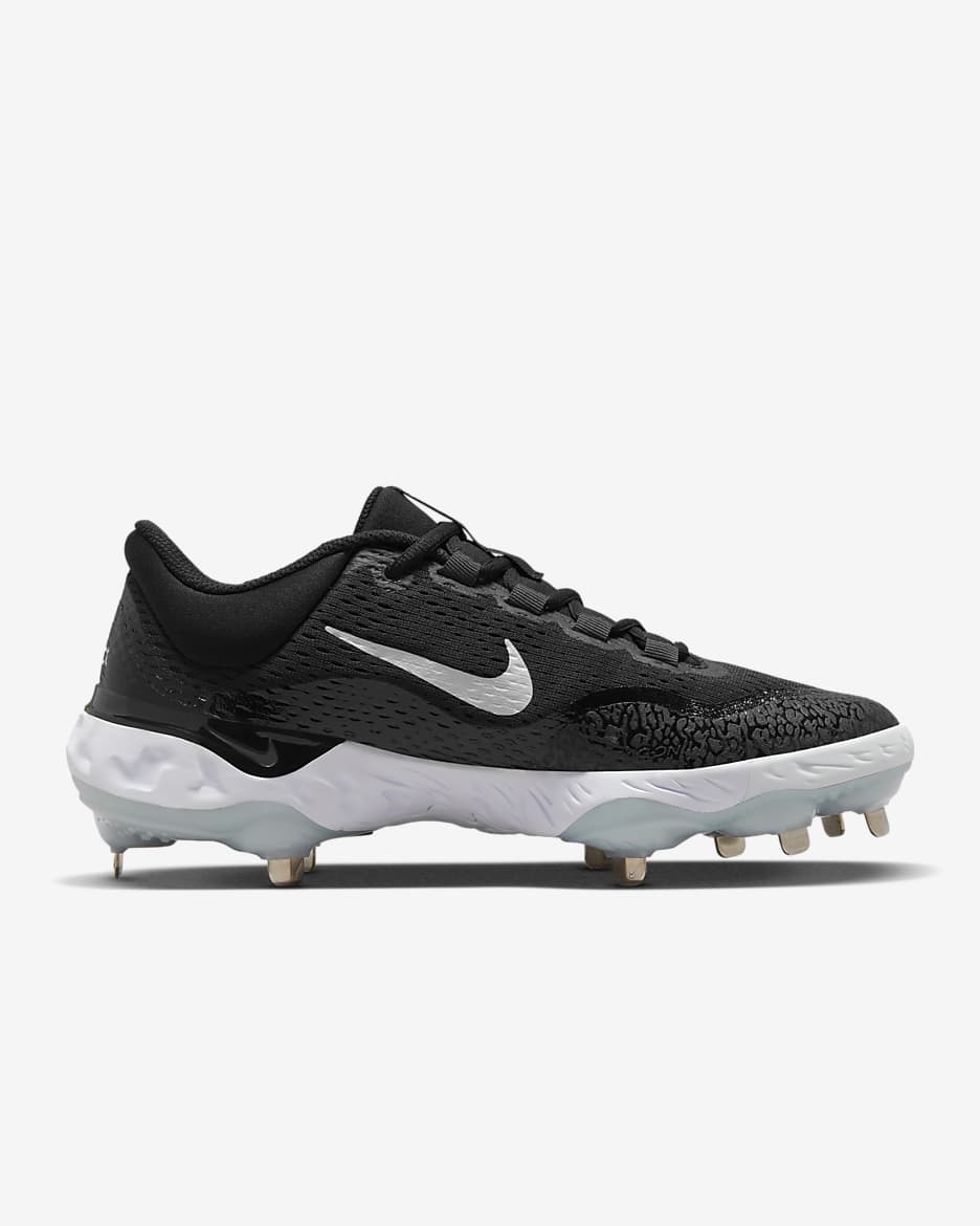 Nike Alpha Huarache Elite 4 Low Men's Baseball Cleats - Black/Blue Tint/Anthracite/White