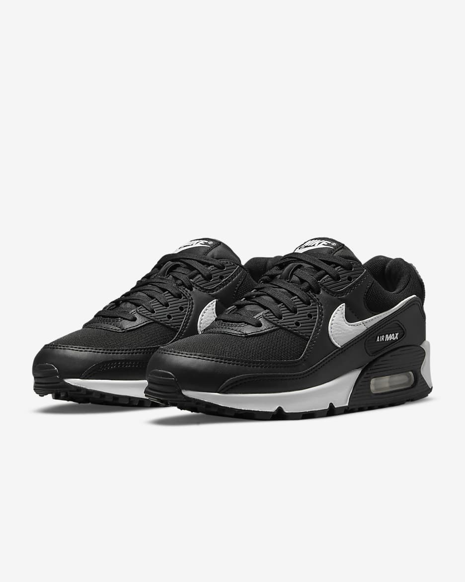 Γυναικεία παπούτσια Nike Air Max 90 - Μαύρο/Μαύρο/Λευκό