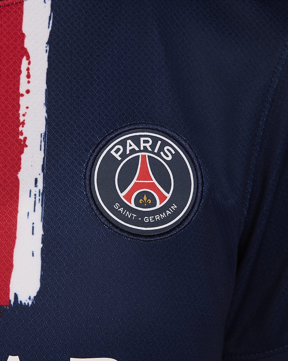 Paris Saint-Germain 2024 Stadium (hjemmedrakt) Nike Dri-FIT Replica fotballdrakt til dame - Midnight Navy/Midnight Navy/Hvit