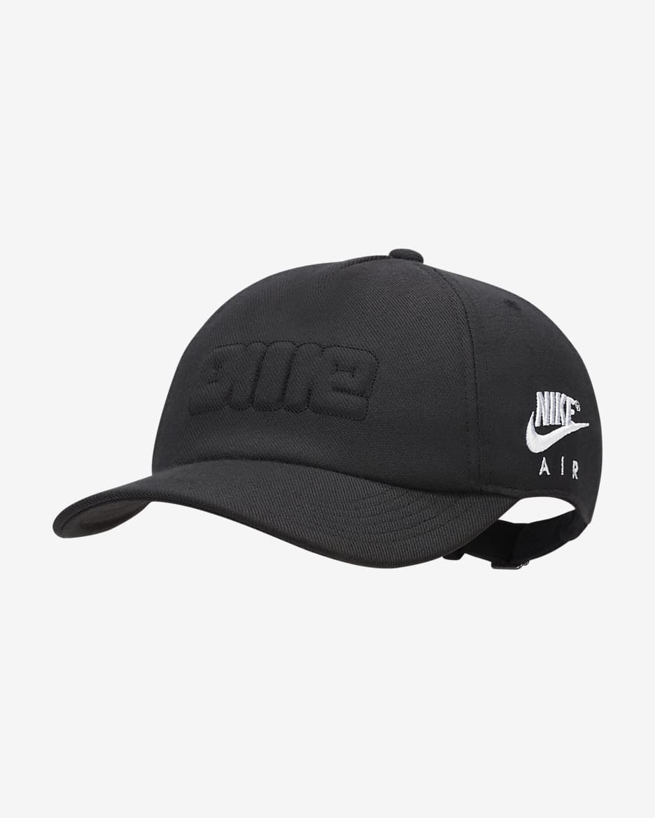 Gorra ajustable para niños talla grande Nike Heritage86 - Negro