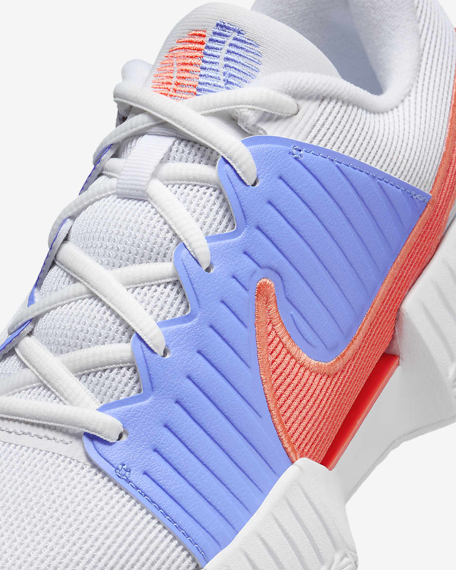 Nike GP Challenge Pro Women's Hard Court Tennis Shoes - White/Royal Pulse/Light Wild Mango