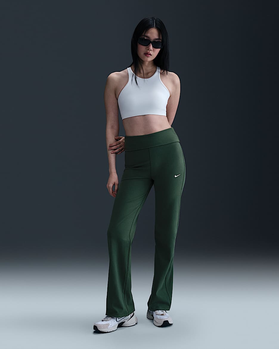 Nike Sportswear Women's High-Waisted Trousers - Fir