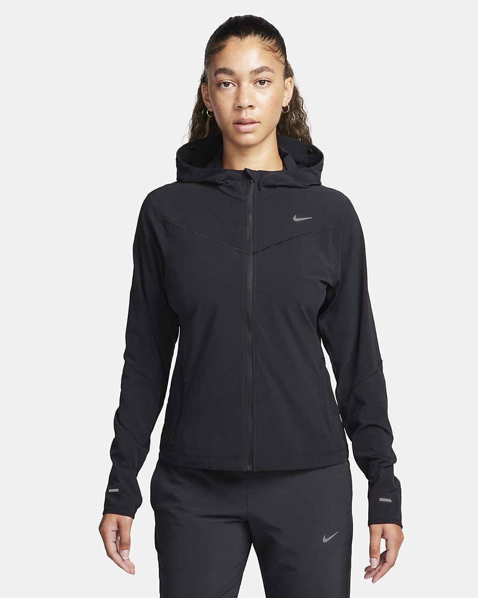 Nike Swift UV Damen-Laufjacke - Schwarz