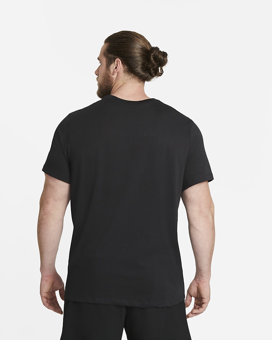 Nike Dri-FIT Men's Fitness T-Shirt - Black/White