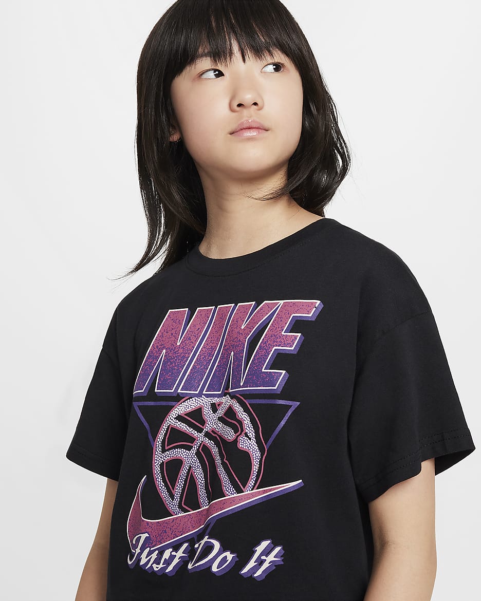 Nike Sportswear T-Shirt für ältere Kinder (Mädchen) - Schwarz