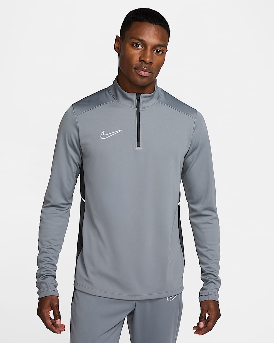 Nike Academy voetbaltrainingstop met Dri-FIT voor heren - Cool Grey/Anthracite/Wit