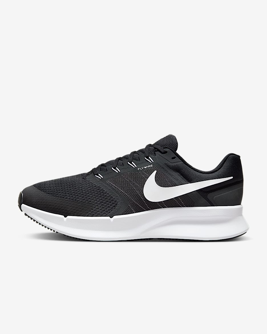 Tenis de correr en pavimento para hombre (extraanchos) Nike Run Swift 3 - Negro/Gris humo oscuro/Blanco