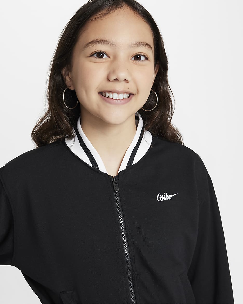 Nike Sportswear Jacke für Mädchen - Schwarz