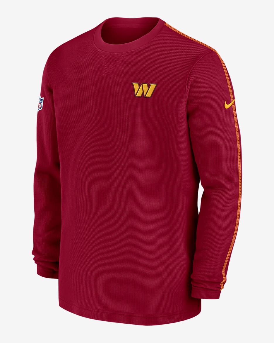 Washington Commanders Sideline Coach Men’s Nike NFL Long-Sleeve Top - Red/Gold