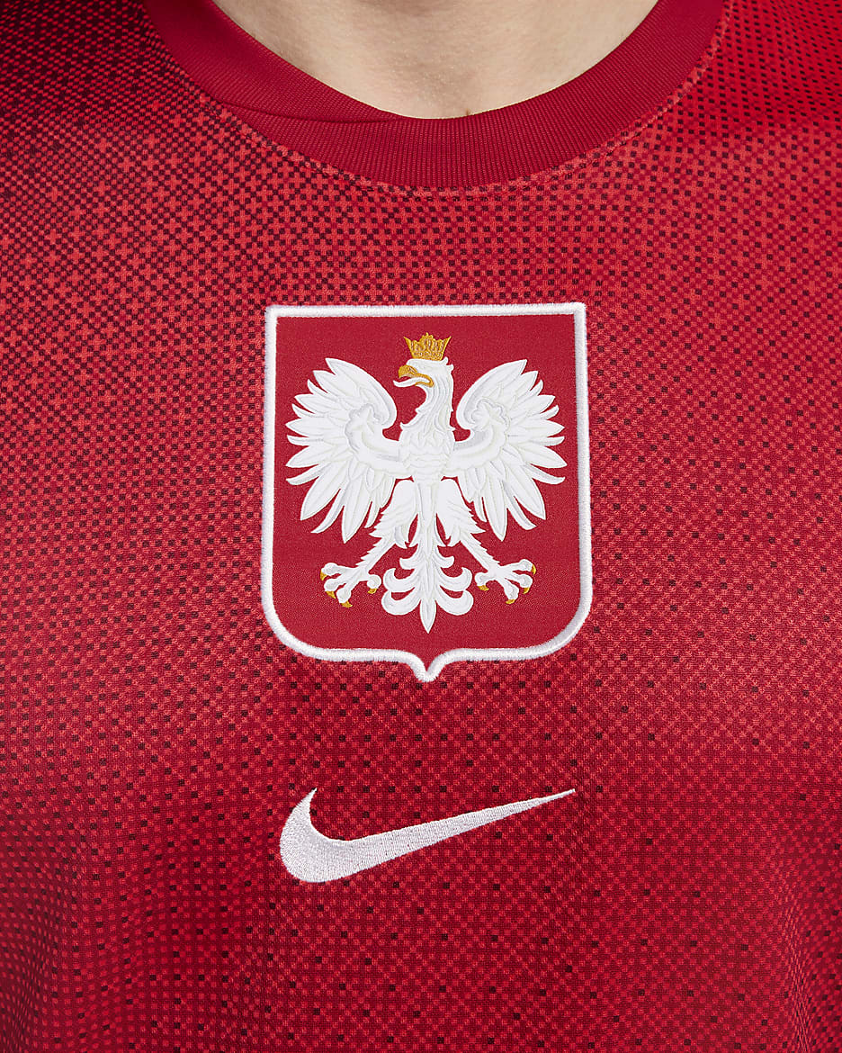 Maillot de foot replica Nike Dri-FIT Pologne 2024/25 Stadium Extérieur pour homme - Bright Crimson/Gym Red/Team Red/Blanc