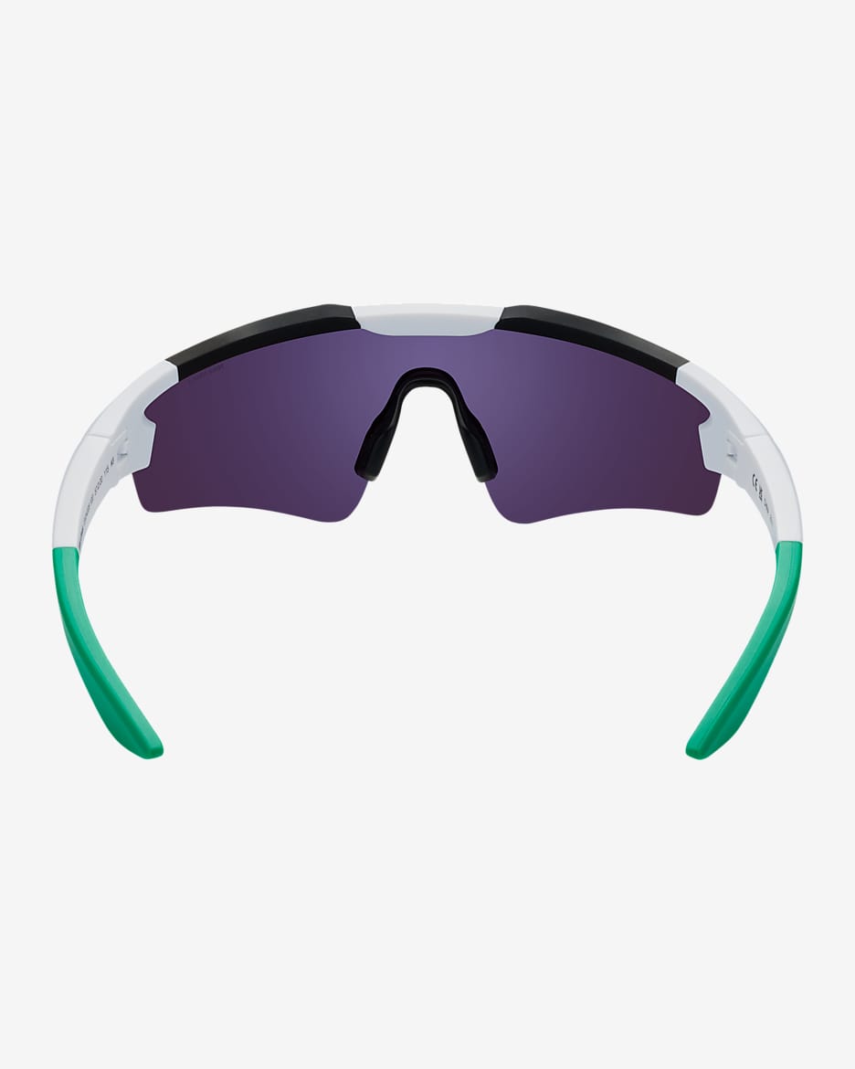 Nike Cloak Youth Mirrored Sunglasses - White/Green