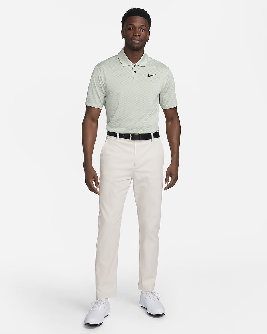 Golfbyxor Nike Tour Repel Chino med slimmad passform för män - Light Bone/Svart