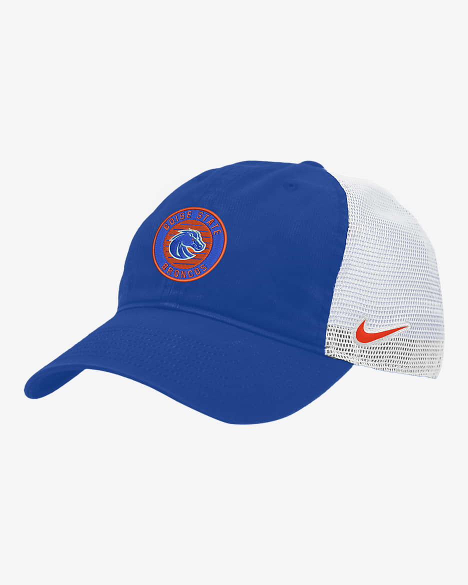 Boise State Heritage86 Nike College Trucker Hat - Game Royal