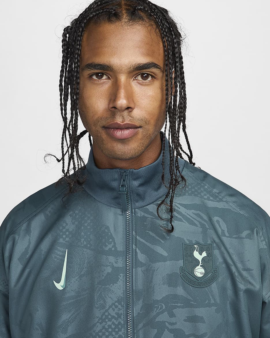 Tottenham Hotspur Strike Third Men's Nike Dri-FIT Football Anthem Jacket - Faded Spruce/Enamel Green