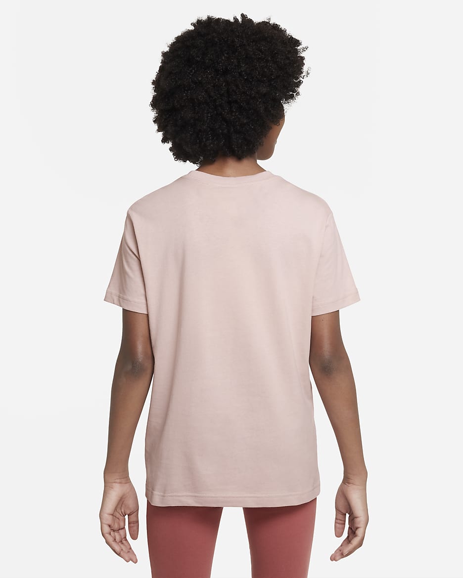 Nike Sportswear Older Kids' (Girls') T-Shirt - Pink Oxford