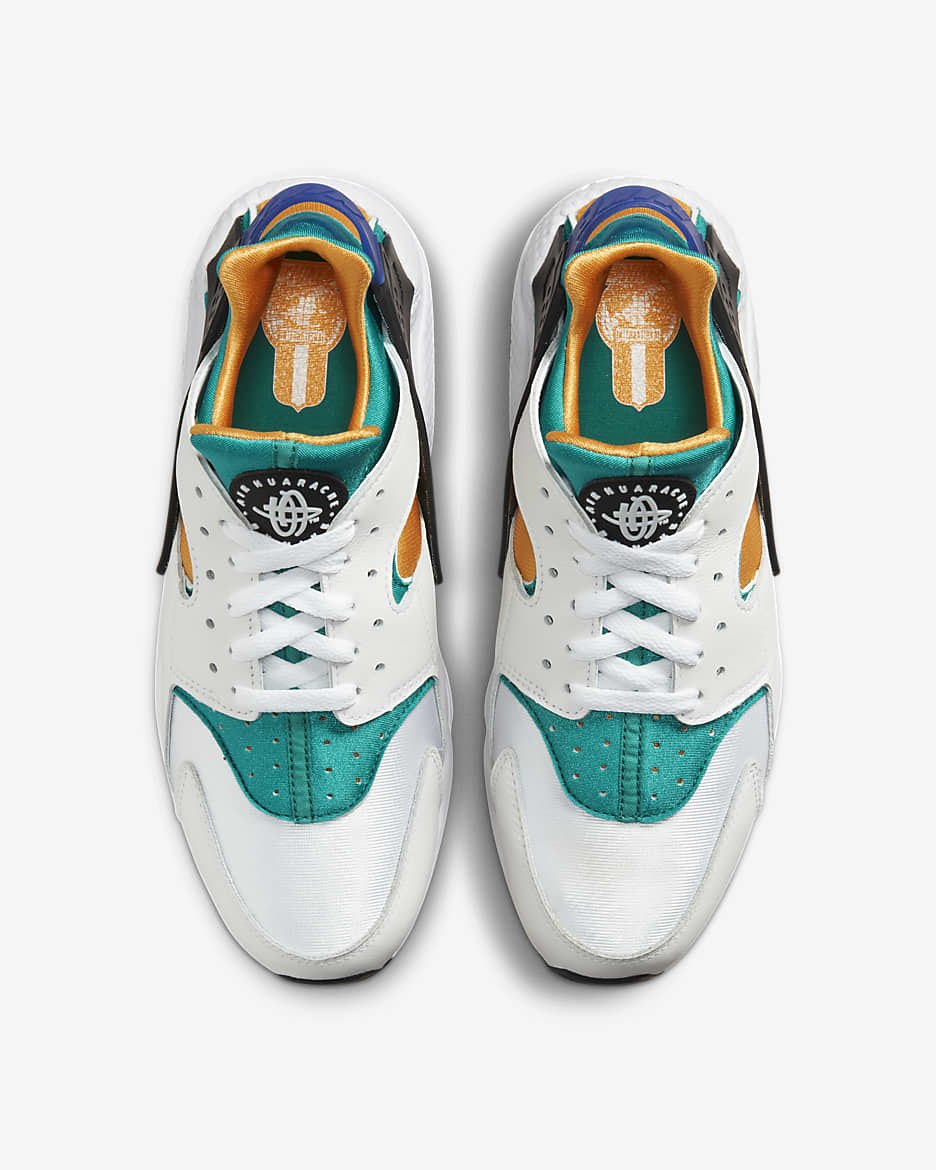 Calzado para hombre Nike Air Huarache - Blanco/Esmeralda/Resina/Azul