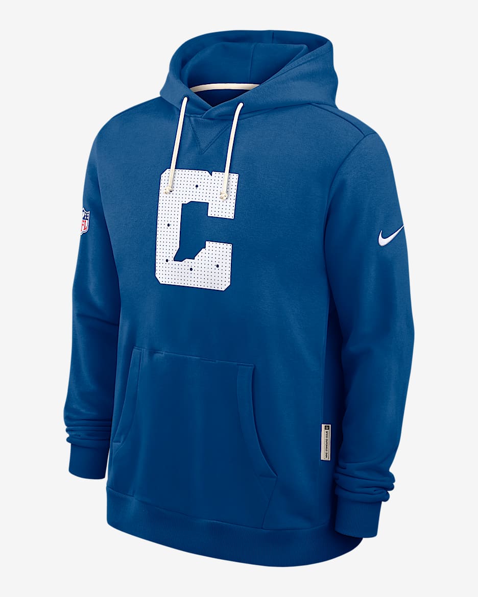 Indianapolis Colts Initial Home Sideline Men's Nike Dri-FIT NFL Pullover Hoodie - Royal