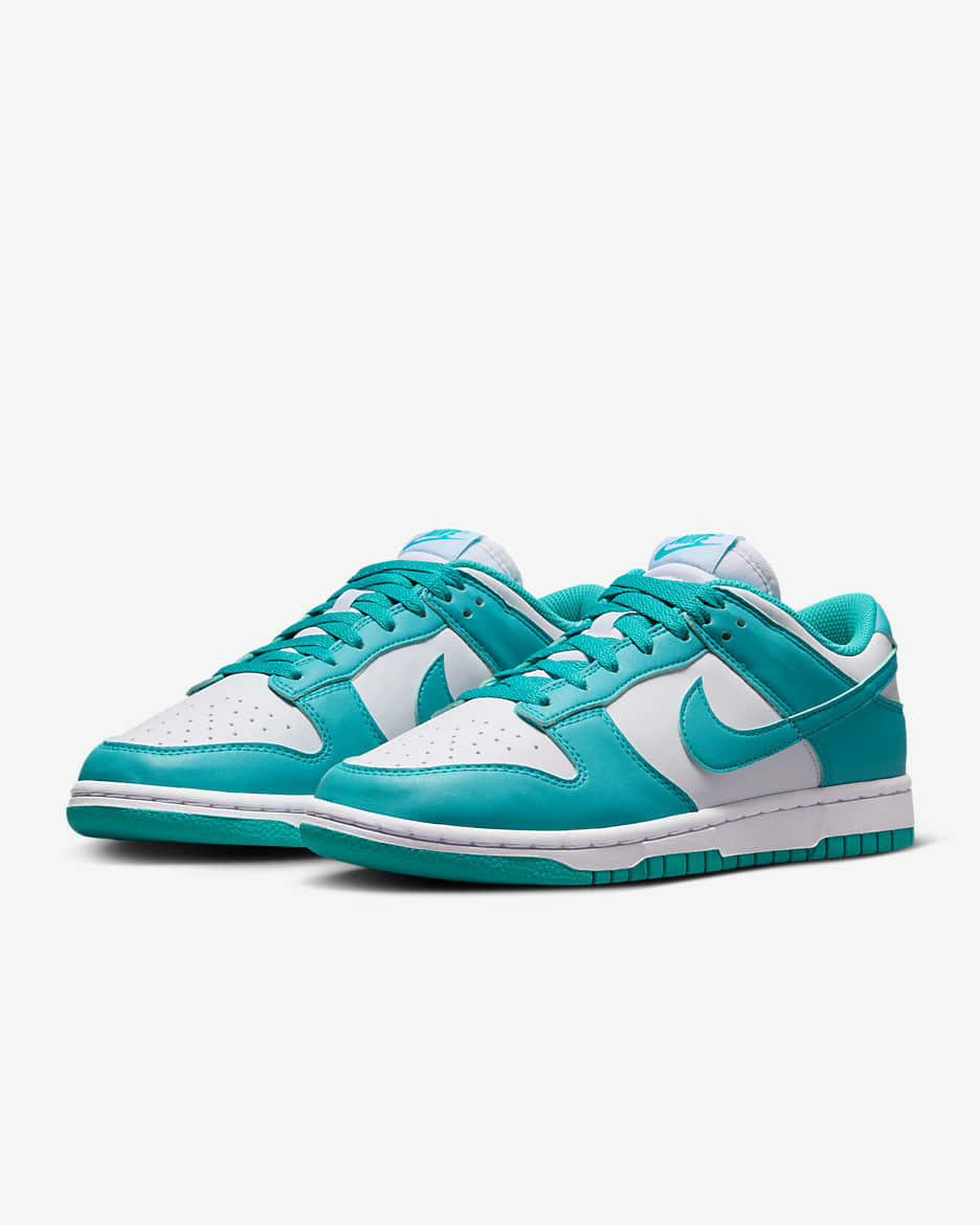 Nike Dunk Low Damesschoenen - Wit/Dusty Cactus