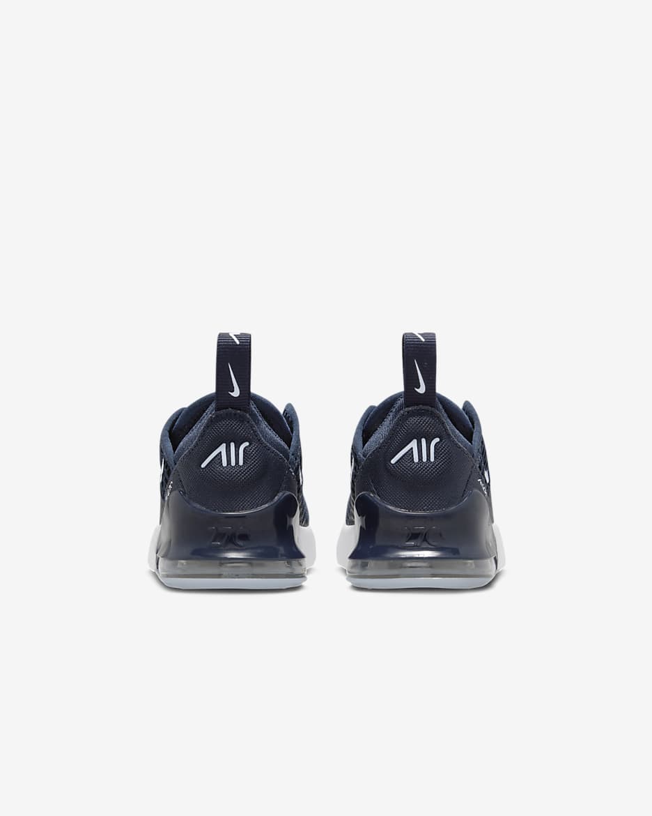 Tenis para bebé e infantil Nike Air Max 270 - Obsidiana/Blanco/Blanco/Cobalto felicidad