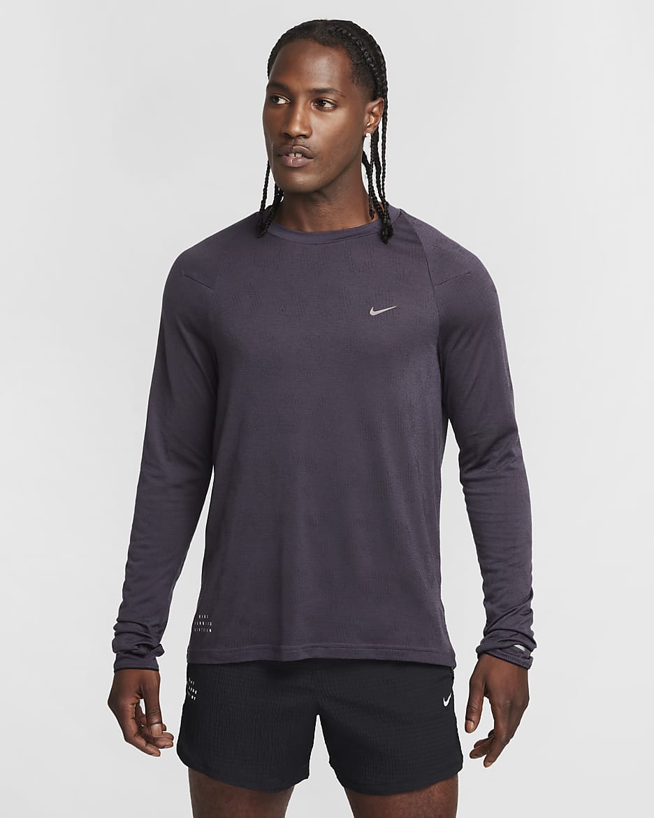 long sleeve nike running top mens