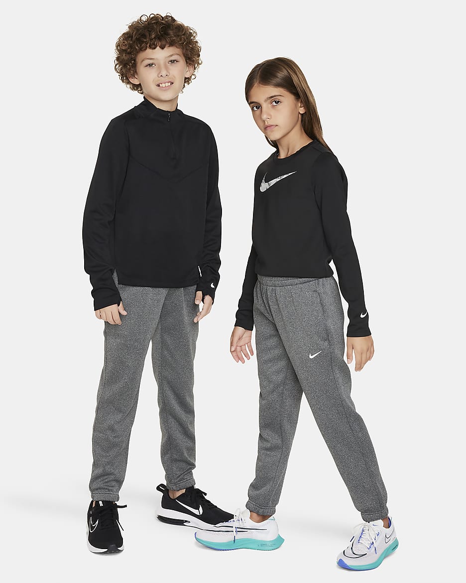 Nike Therma-FIT Older Kids' Winterized Trousers - Black/White