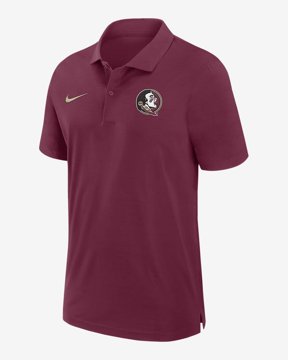 Florida State Seminoles Sideline Men's Nike Dri-FIT College Polo - Garnet