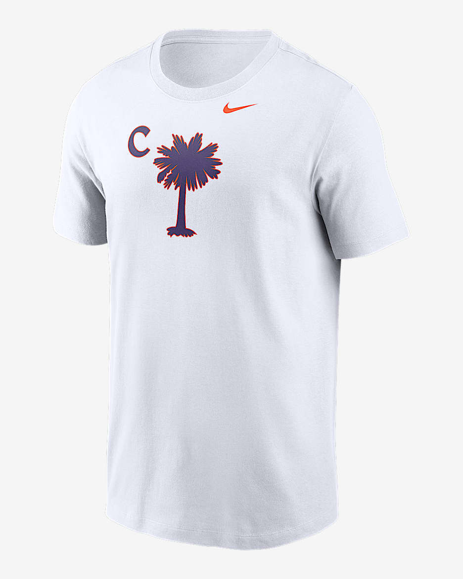 Clemson Palmetto C Men's Nike College T-Shirt - White