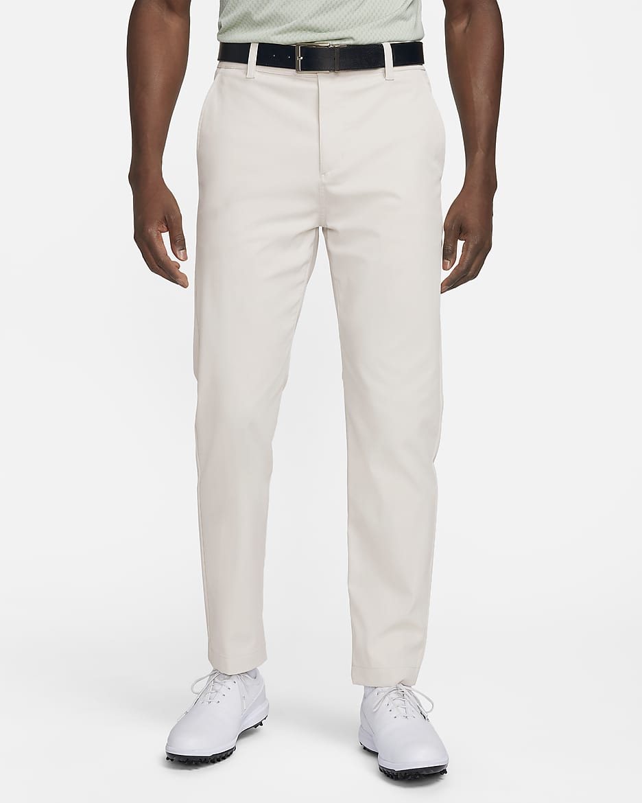 Nike Tour Repel chino golfbroek met aansluitende pasvorm voor heren - Light Bone/Zwart