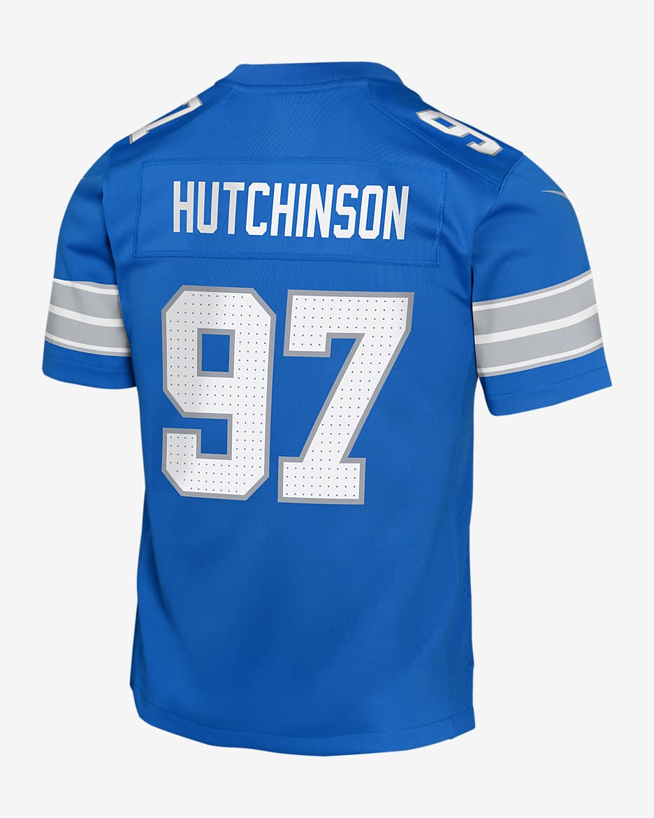 Aidan Hutchinson Detroit Lions Big Kids' Nike NFL Game Jersey - Blue