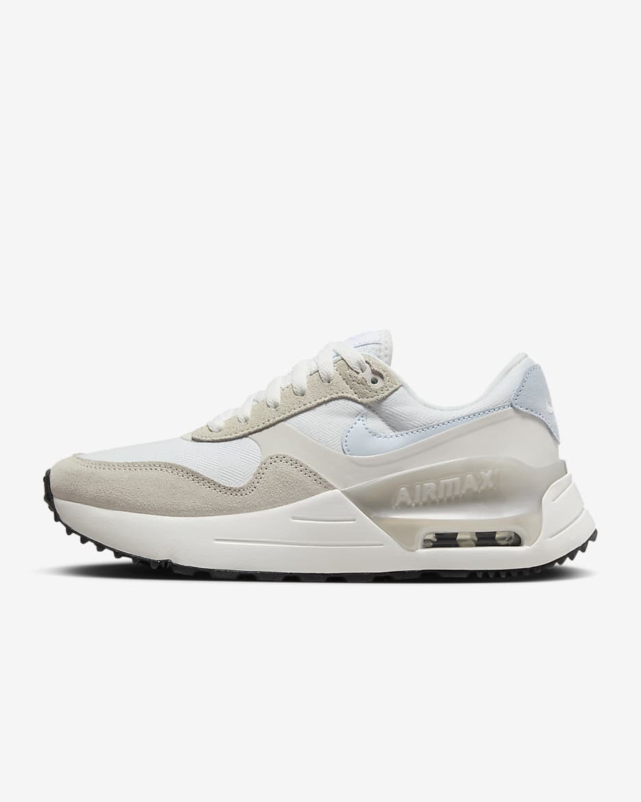 รองเท้าผู้หญิง Nike Air Max SYSTM - Summit White/Metallic Silver/Phantom/Blue Tint