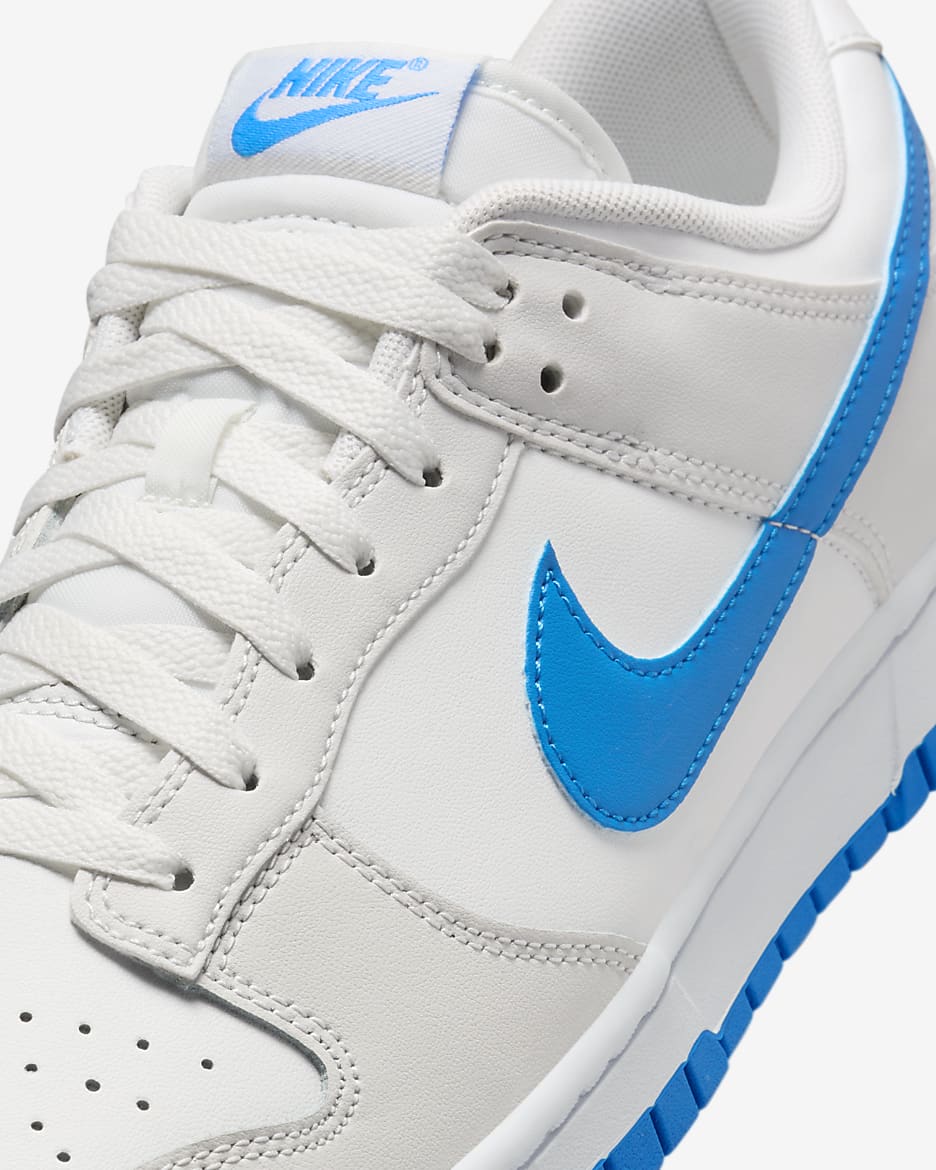 Nike Dunk Low Retro Men's Shoes - Summit White/Platinum Tint/White/Photo Blue