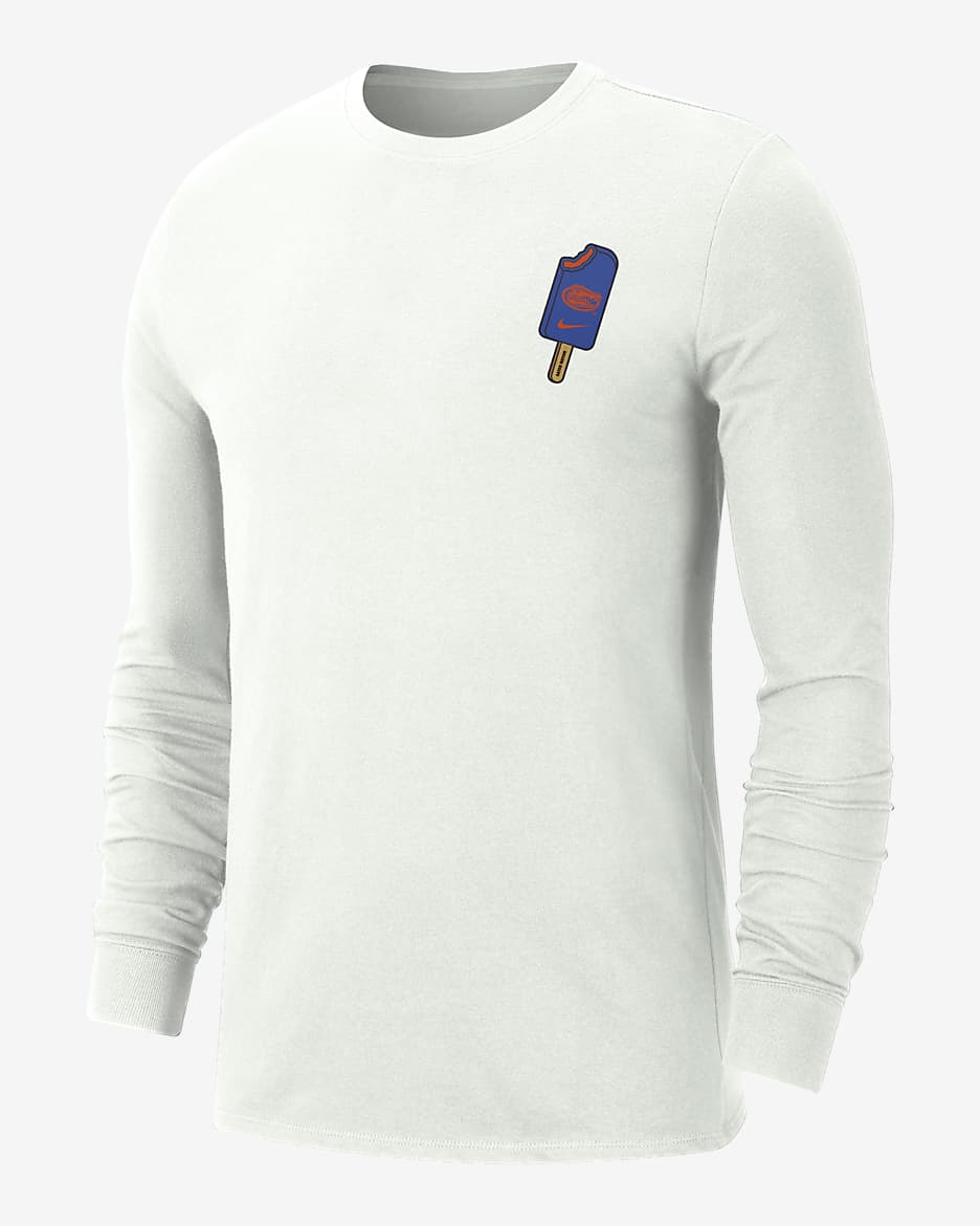 Florida Men's Nike College Long-Sleeve T-Shirt - Summit White