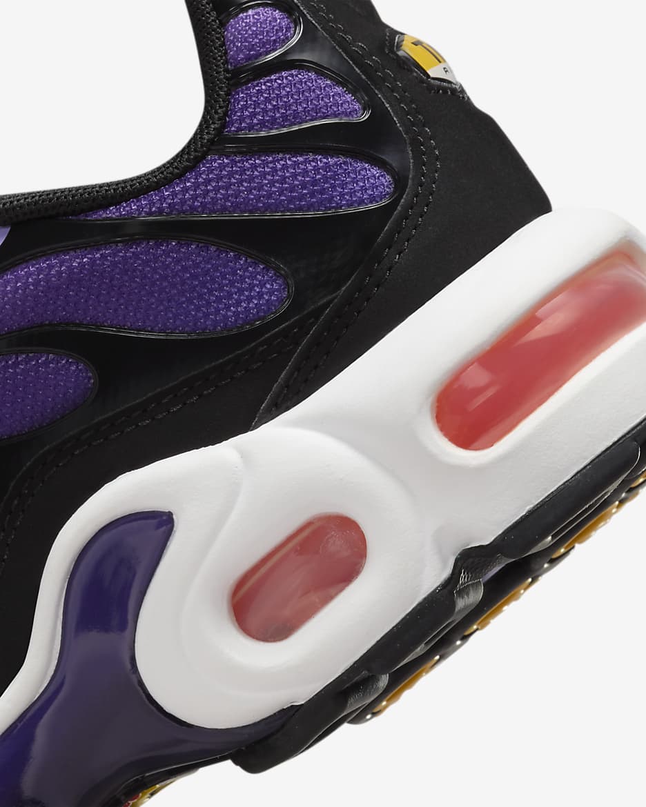 Scarpa Nike Air Max Plus - Ragazzi - Nero/Voltage Purple/Purple Agate/Total Orange