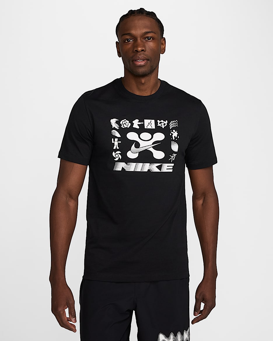 Nike Men's Fitness T-Shirt - Black