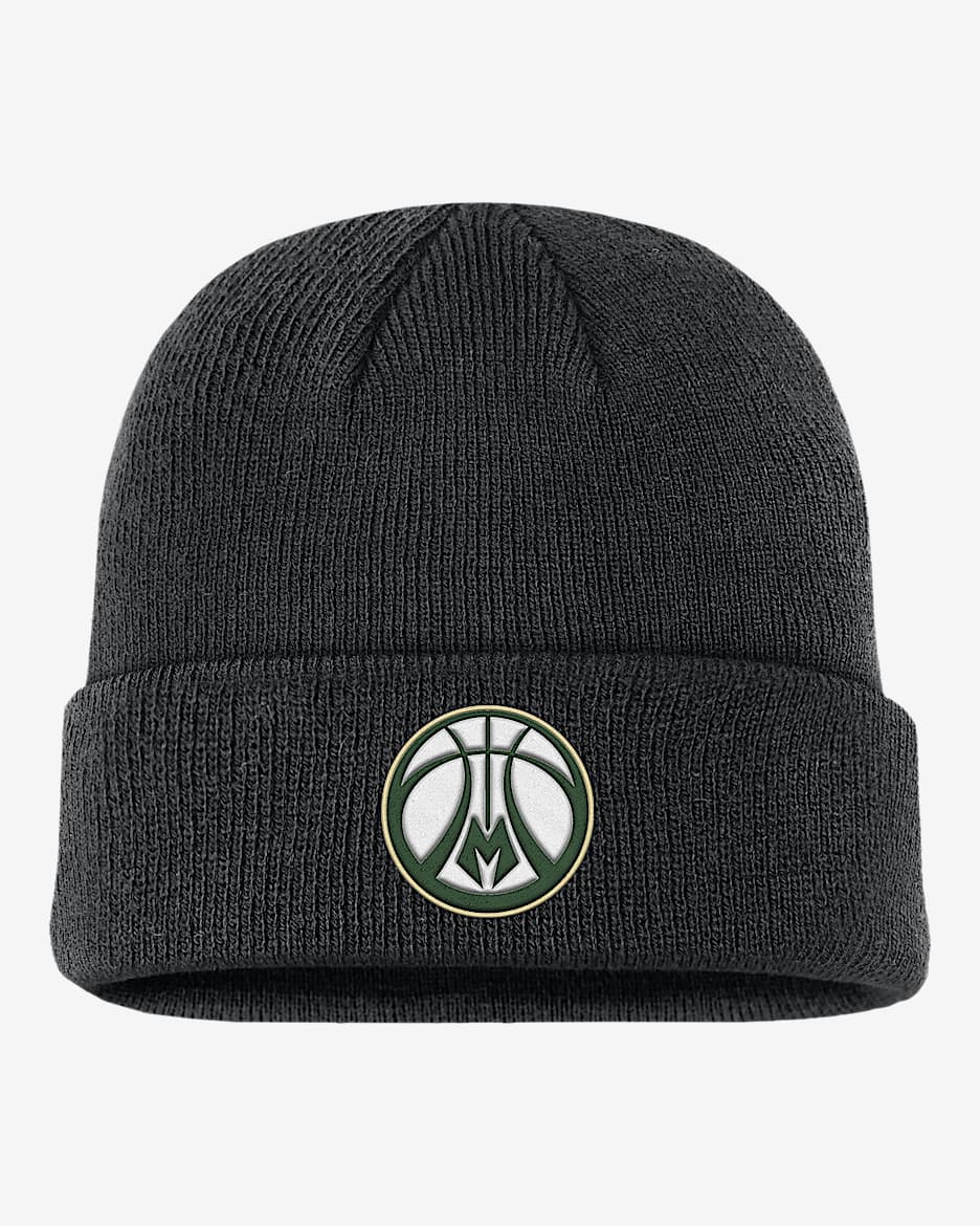 Milwaukee Bucks Terra City Edition Nika NBA Beanie - Black