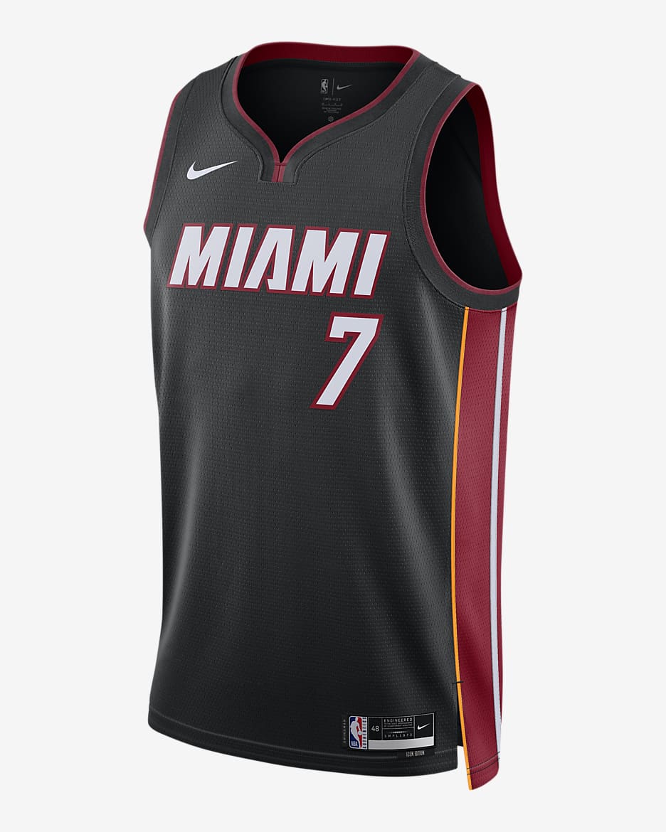 Miami Heat Icon Edition 2022/23 Men's Nike Dri-FIT NBA Swingman Jersey - Black